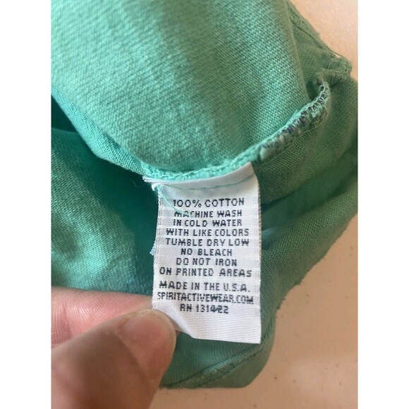 Vtg Spirit Jersey Tshirt Size M Long Sleeve Half Moon Cay Bahamas Graphic Print - Picture 9 of 13